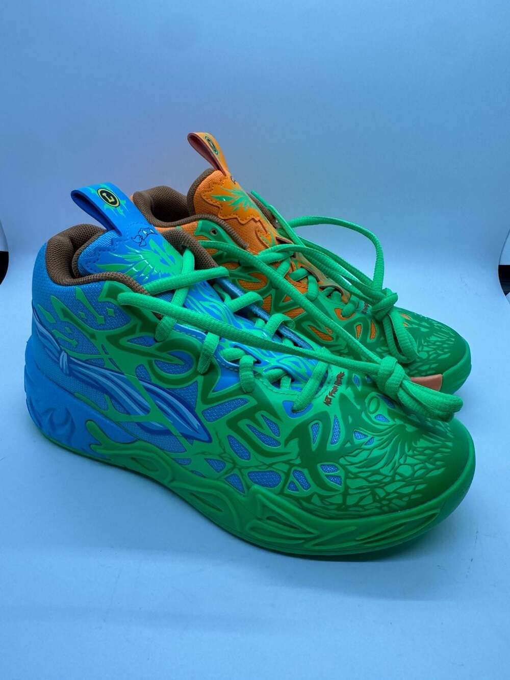 Puma x TMNT MB.04 Leonardo Michelangelo Size 1.5C Basketball Shoes